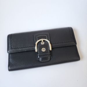 Black soft leather wallet excellent condition